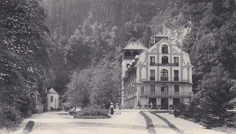 Carte postale ancienne des Thermes de Saint-Gervais